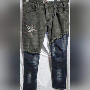 BlacX Stretch Camo, Dark Denim Jeans 34" Waist X 32"L (Rrr)